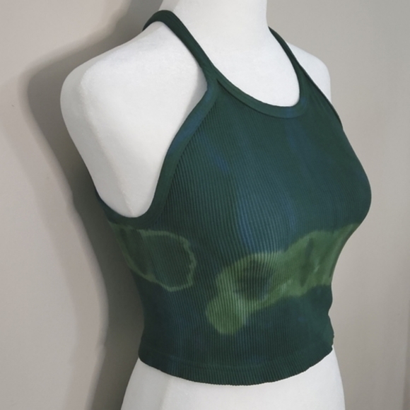 Nwot Free People Movement Happiness Runs Custom Tie Dye Crop Top - Picture 3 of 11
